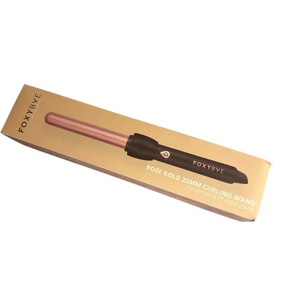 NEW Foxybae Curling Wand 25MM Rose Gold Hair Styling Tool - Picture 4 of 5